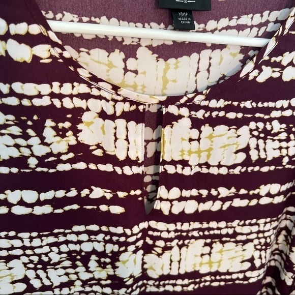 Mossimo Shift Dress Purple White Geometric - Picture 5 of 8